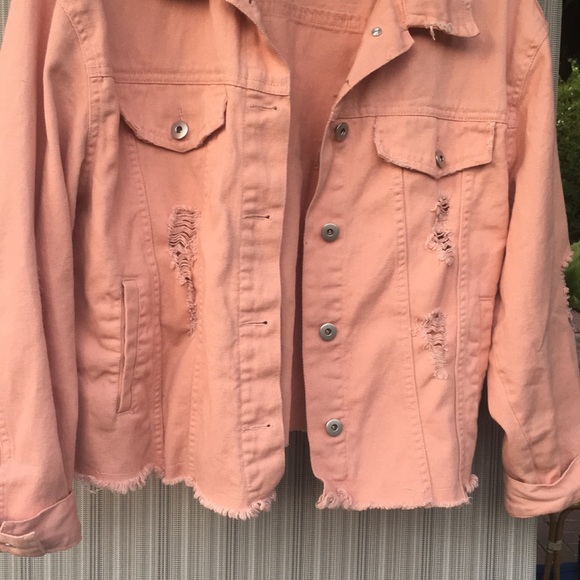 Distressed jean jacket - Picture 3 of 6